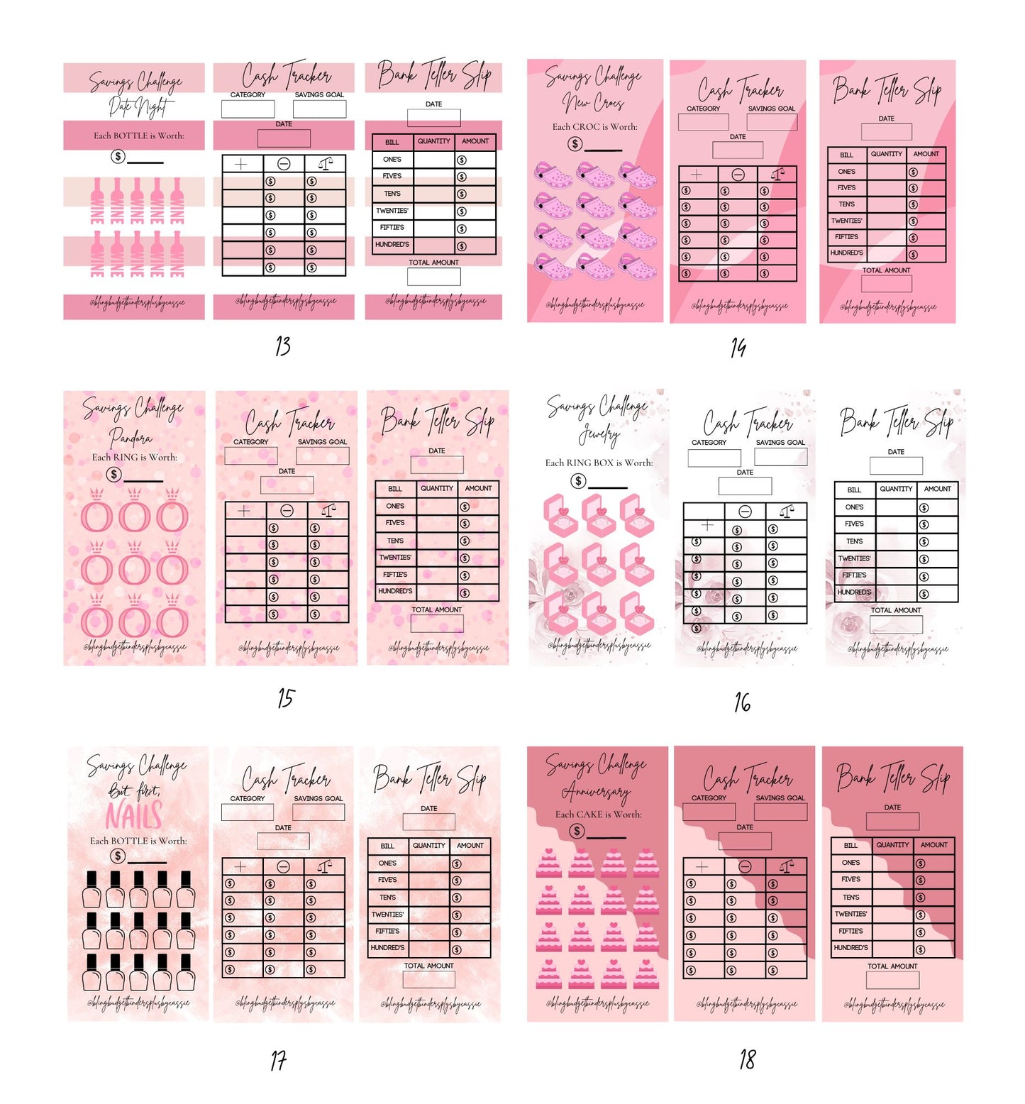 Budget Trackers - Pink Edition!