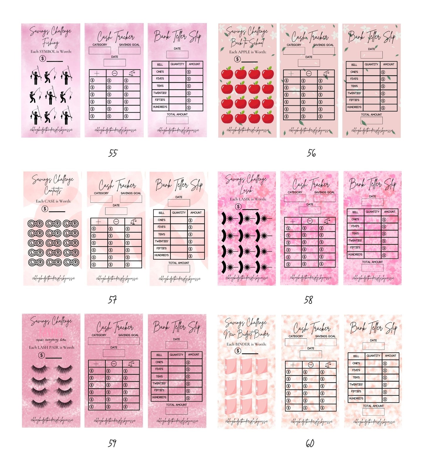 Budget Trackers - Pink Edition!