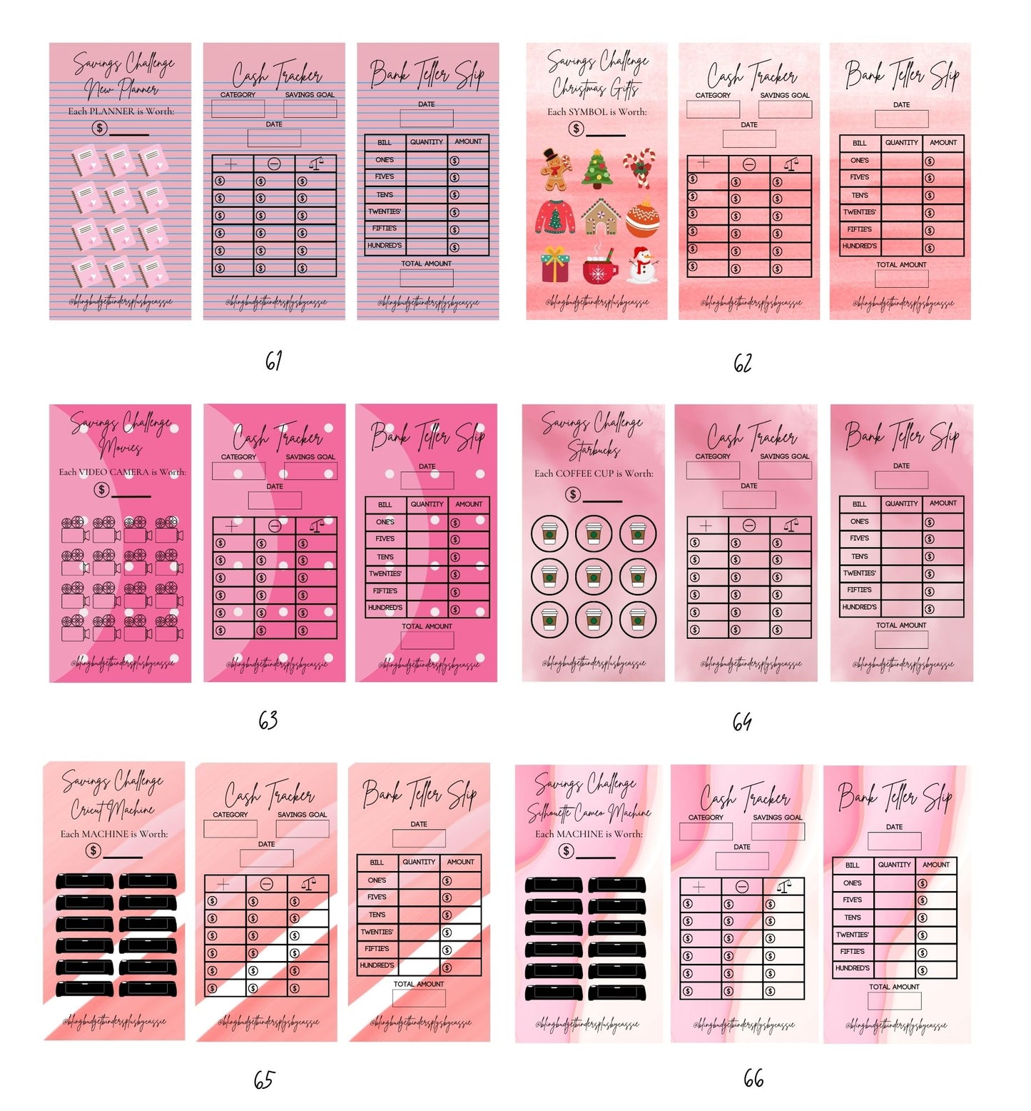 Budget Trackers - Pink Edition!