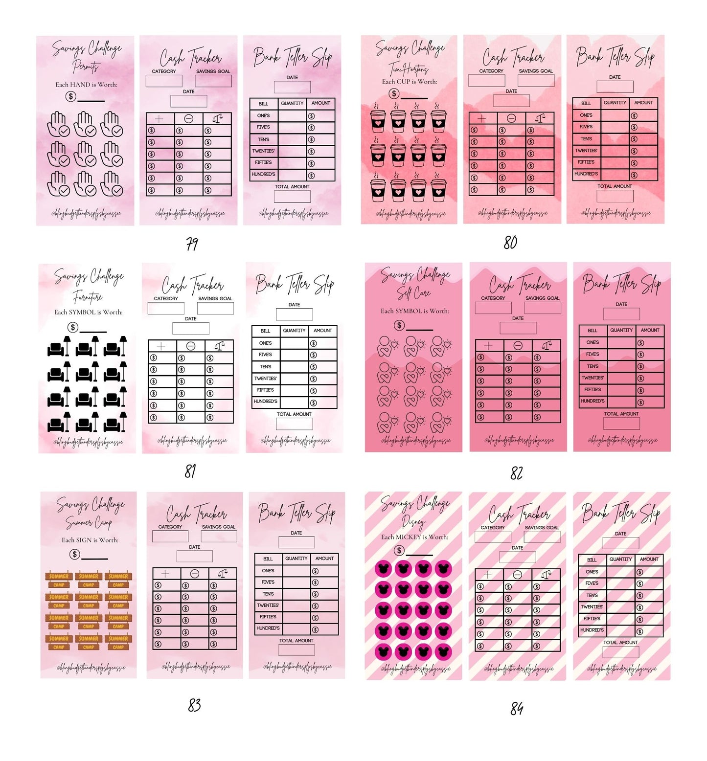 Budget Trackers - Pink Edition!
