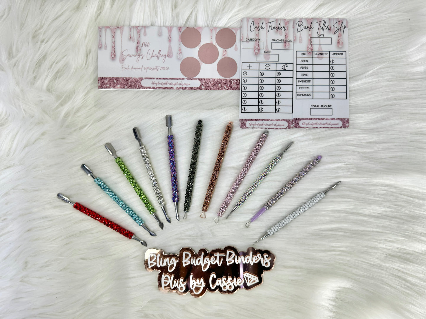 Rhinestone Scratch Off Tool - $100.00 Savings Challenge - Pink and White Edition!