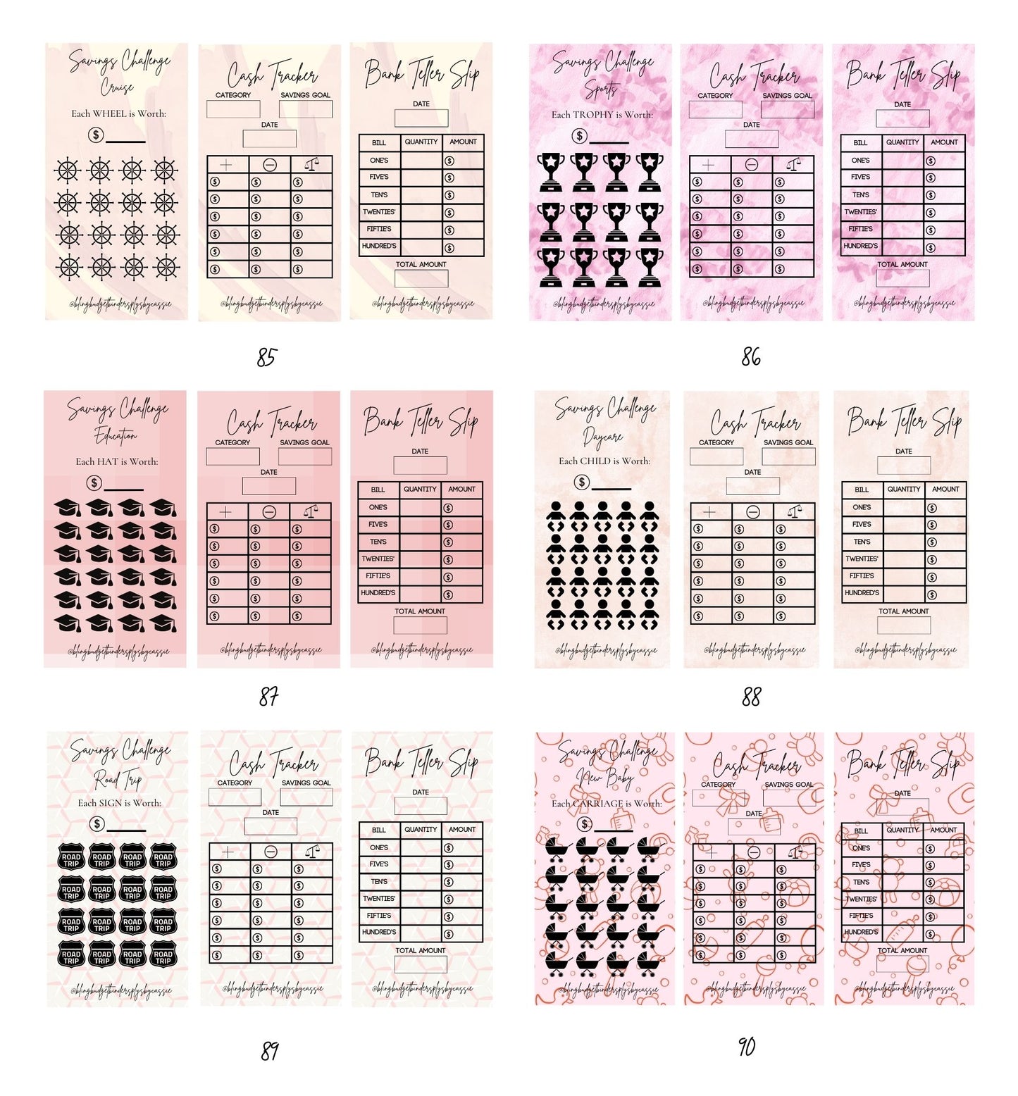 Budget Trackers - Pink Edition!
