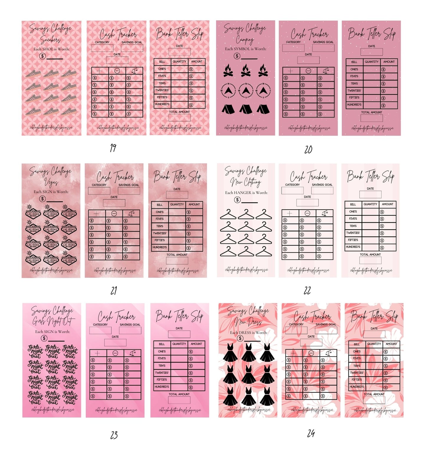 Budget Trackers - Pink Edition!