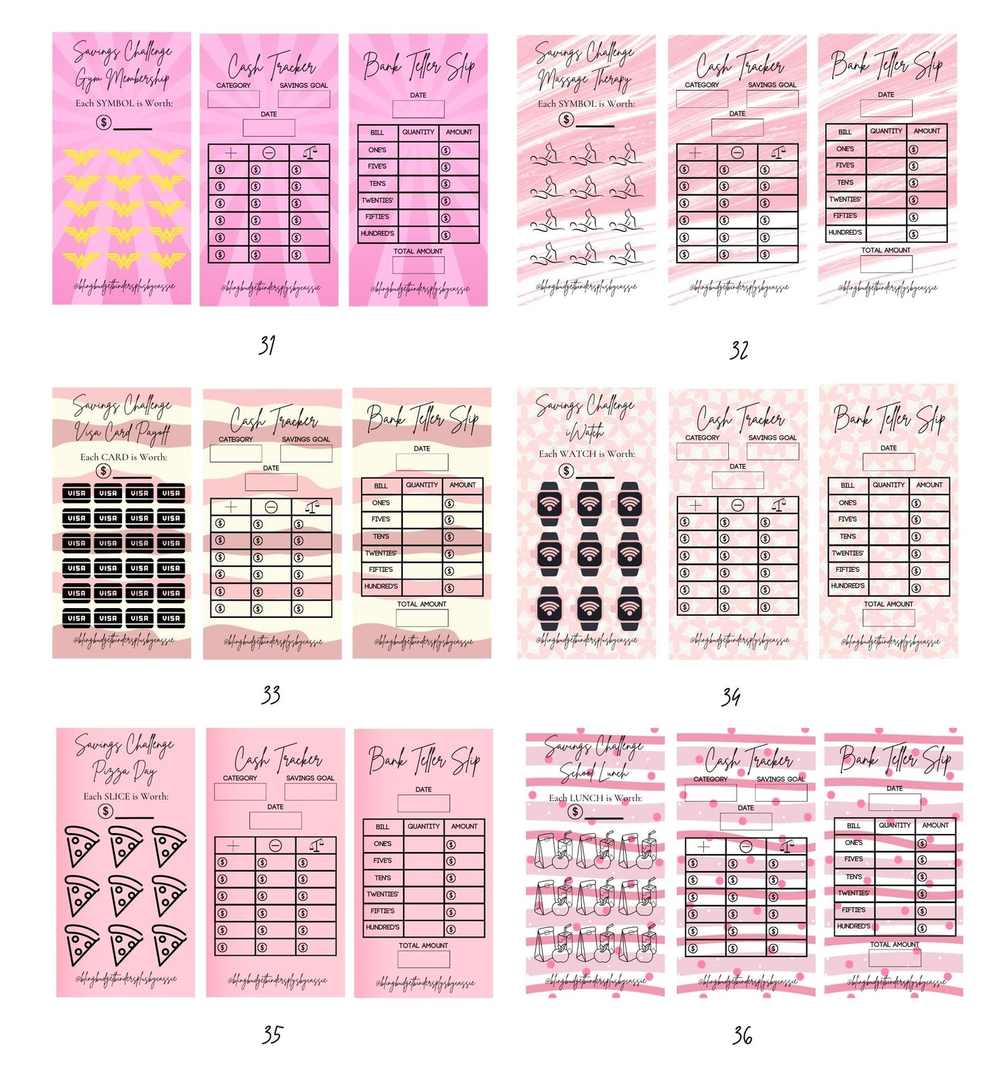 Budget Trackers - Pink Edition!