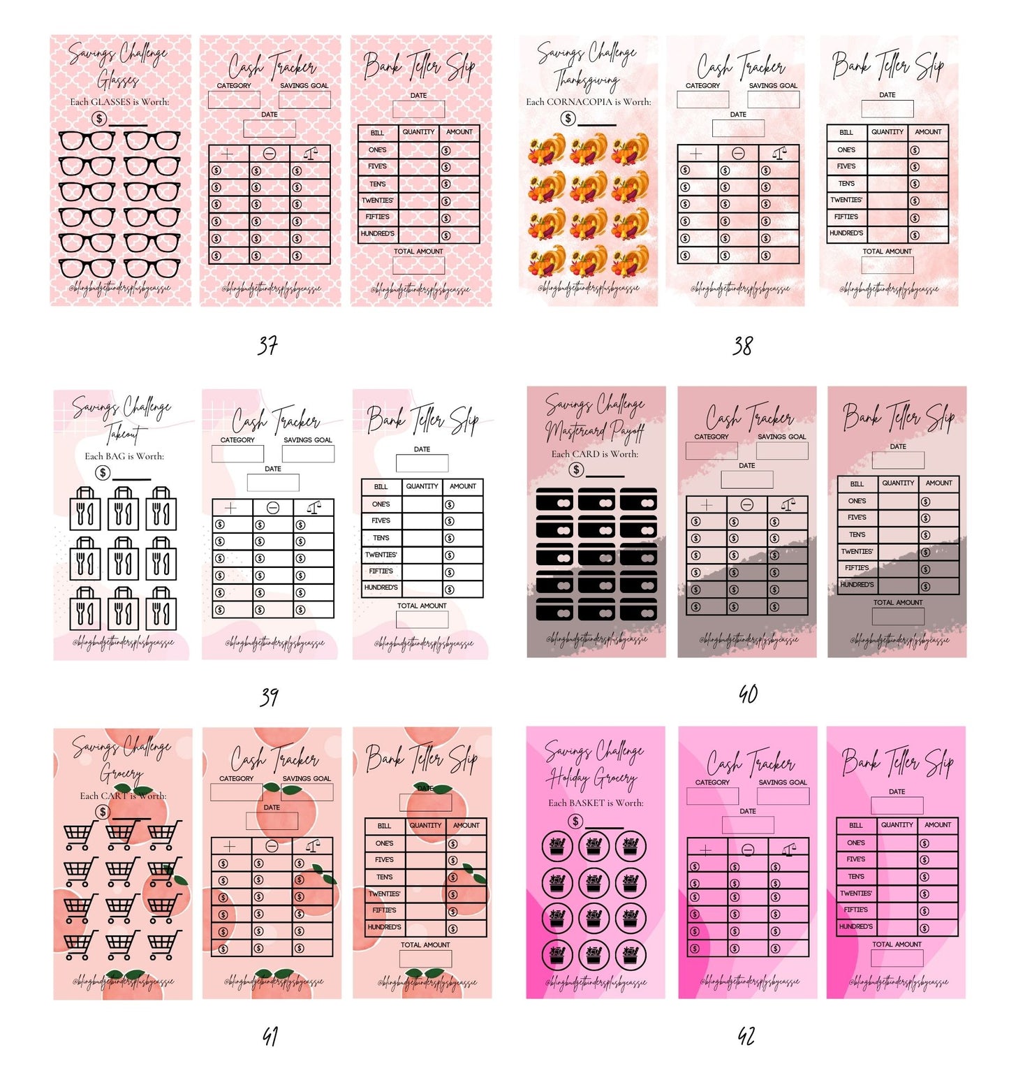 Budget Trackers - Pink Edition!