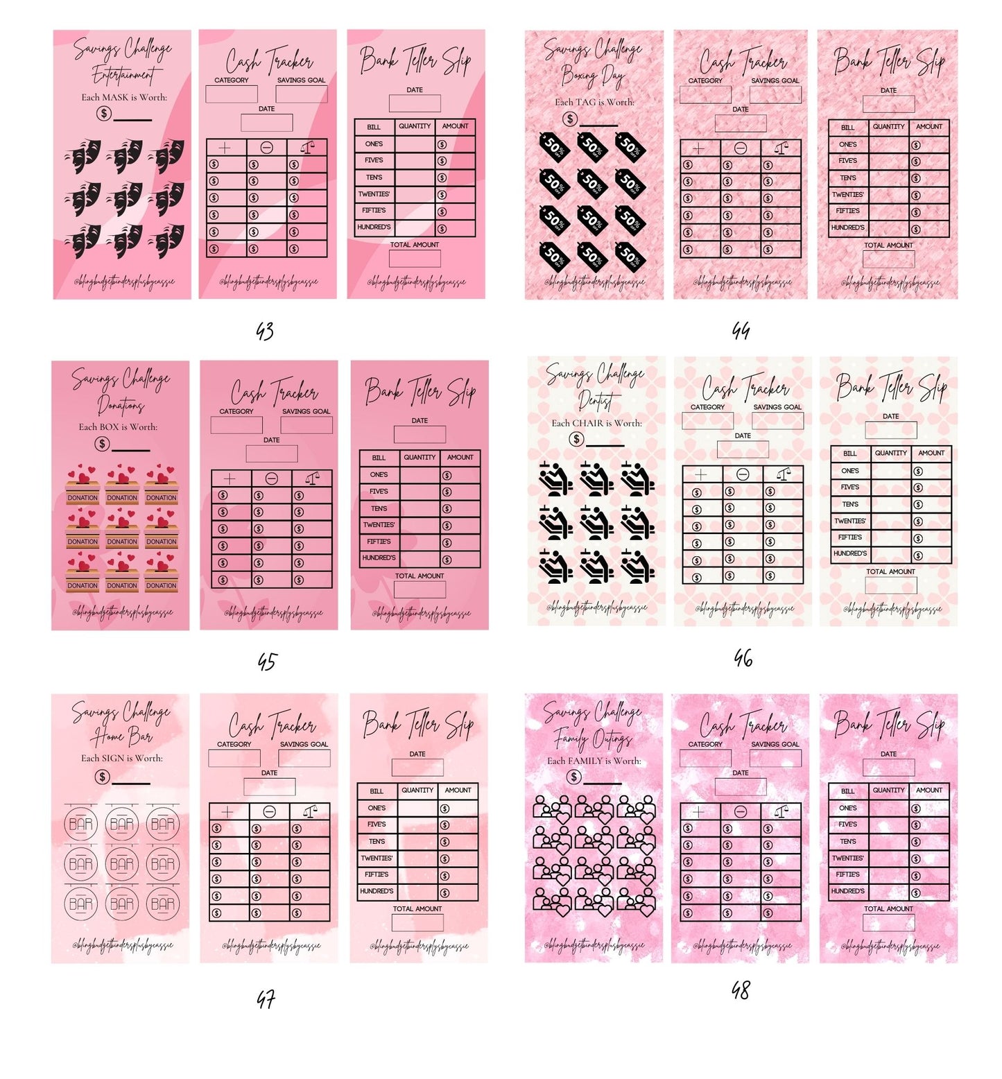 Budget Trackers - Pink Edition!