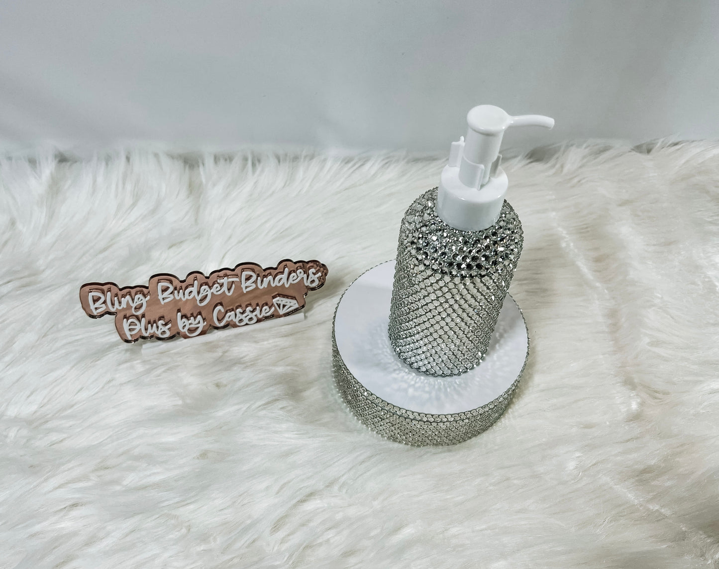 8 oz Rhinestone Pump Bottle