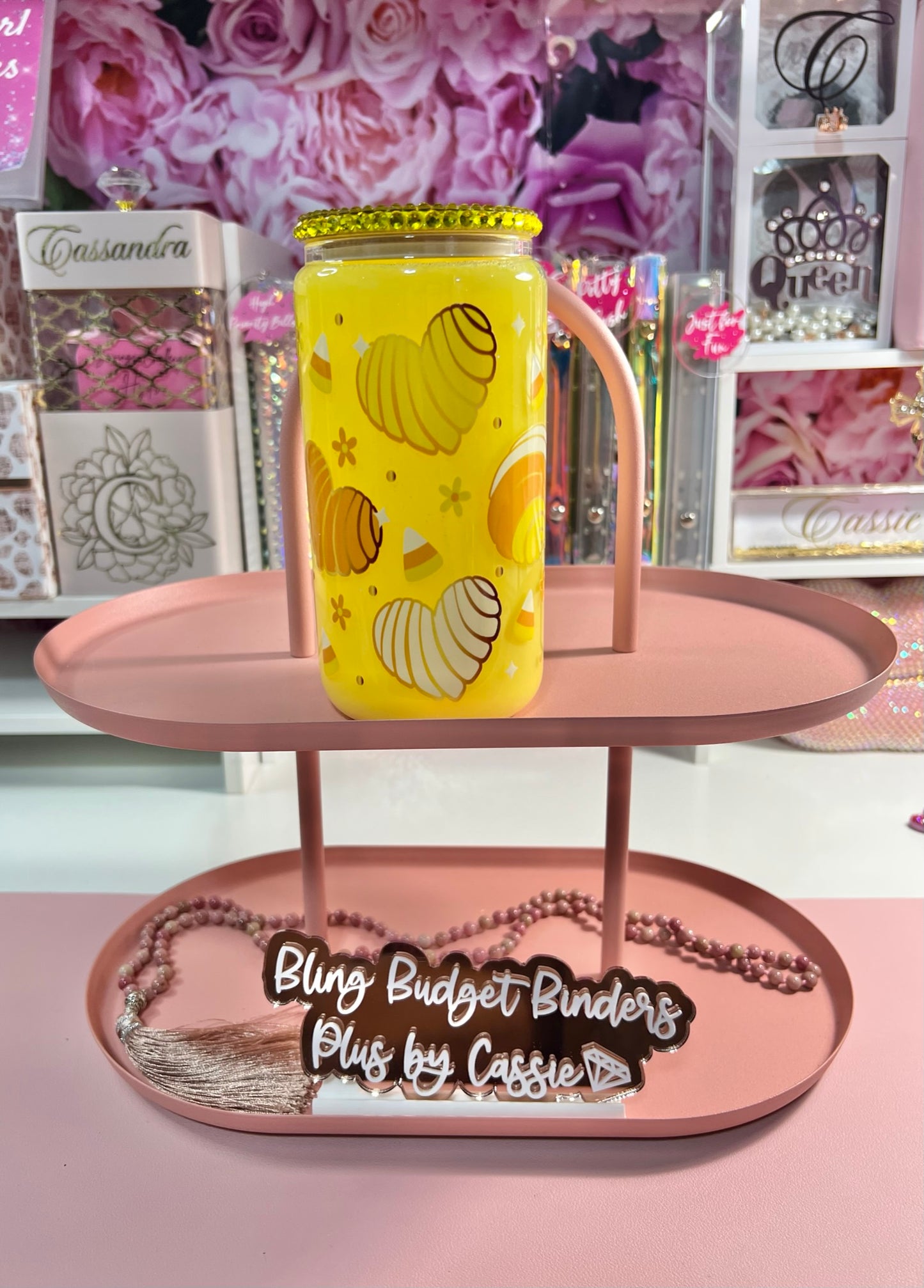 Cafecito 16oz Yellow Glass Snow Globe