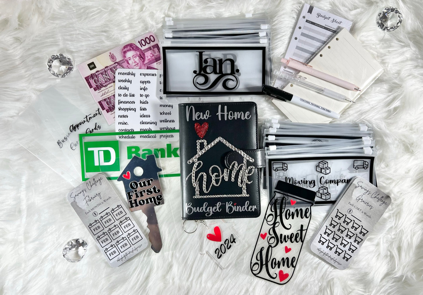 The Ultimate House Budget Binder Package with Handcrafted or PVC Envelopes - A6
