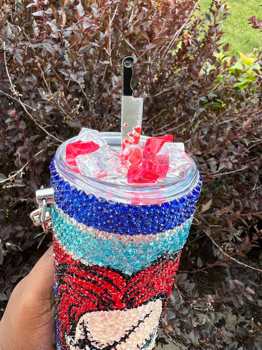 Child's Play 20 oz double wall rhinestone tumbler!