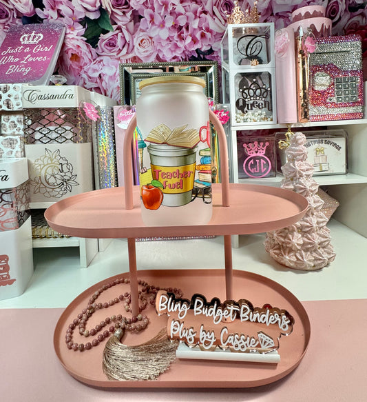 Teacher Books Frosted 16oz Beer Can Glass