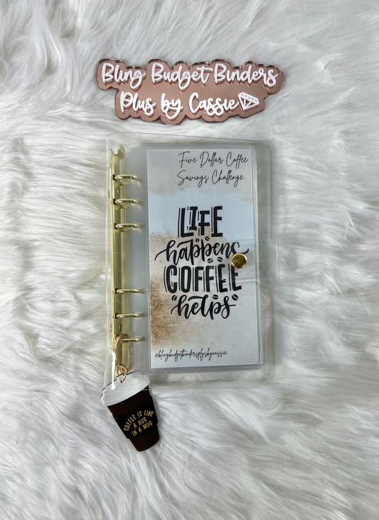 Coffee Lovers Budget Binder Package with Handcrafted Envelopes - A6