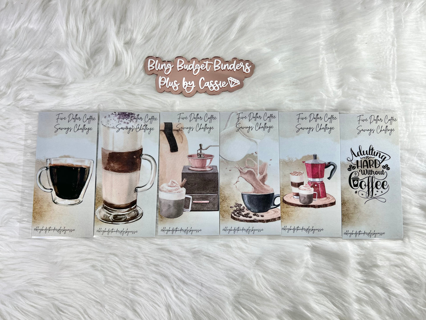 Coffee Lovers Budget Binder Package with Handcrafted Envelopes - A6