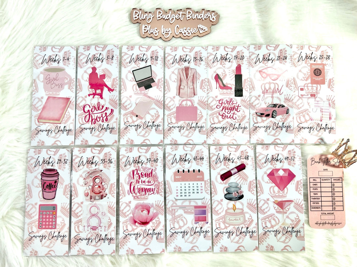 52 Week Queen Savings Challenge Box