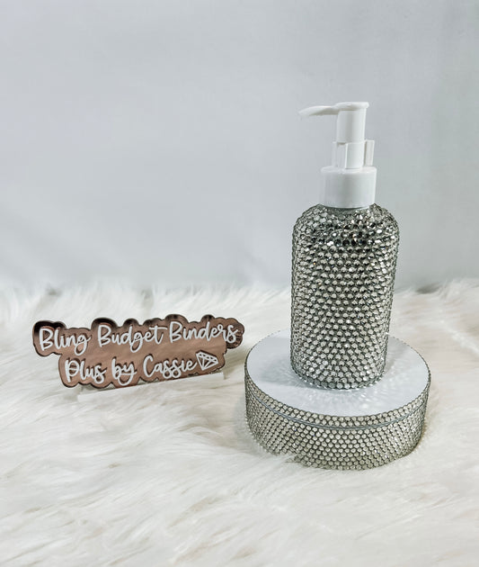 8 oz Rhinestone Pump Bottle