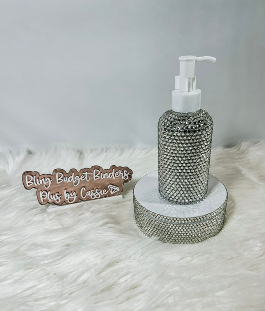 8 oz Rhinestone Pump Bottle