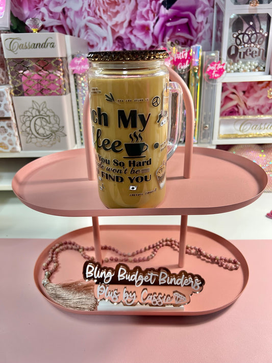 Touch my Coffee 16oz Glass Snow Globe