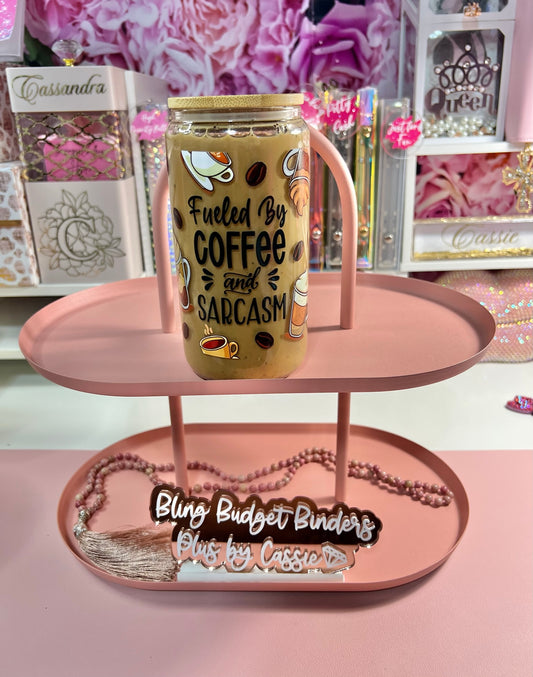 Fueled by Coffee 16oz Glass Snow Globe