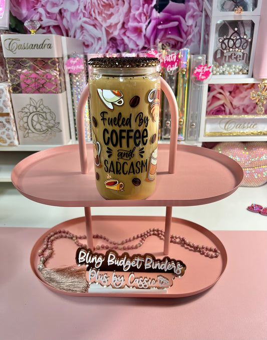 Fueled by Coffee 16oz Glass Snow Globe