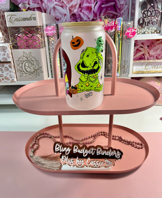 J/S and Friends Frosted 16oz Beer Can Glass