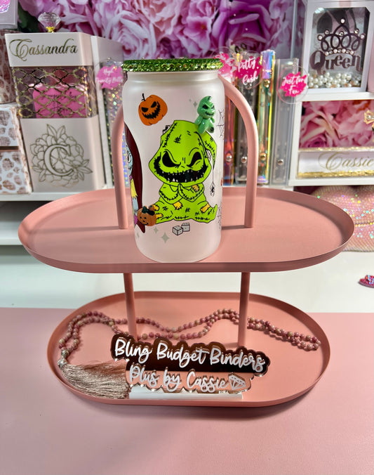 J/S and Friends Frosted 16oz Beer Can Glass