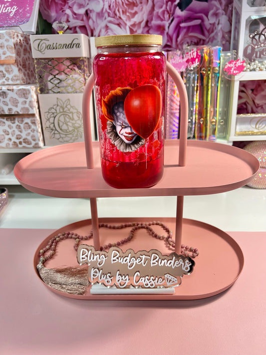 Penny - 16oz Clear Blood Drip Snow Globe Glass