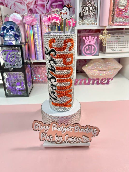 Spooky Season Rhinestone Tumbler