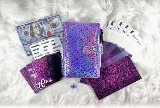 Crystal Craze Budget Binder Package with Handcrafted Envelopes - Style 2 - A6
