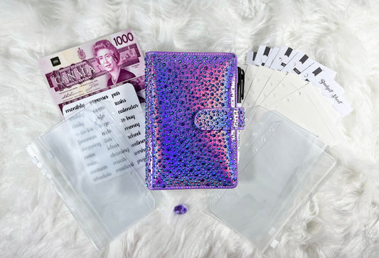 Crystal Craze Budget Binder Package with PVC Envelopes - A6