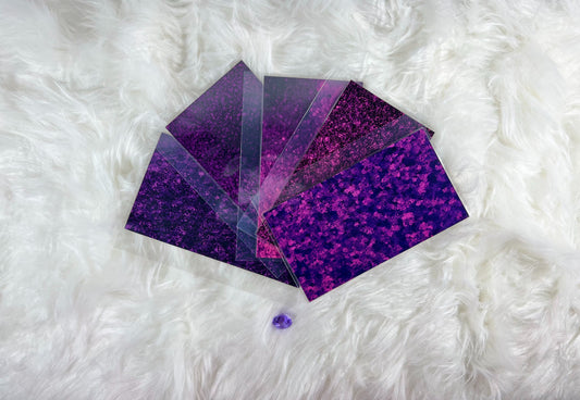 10 Piece Purple Galaxy Handcrafted Envelopes