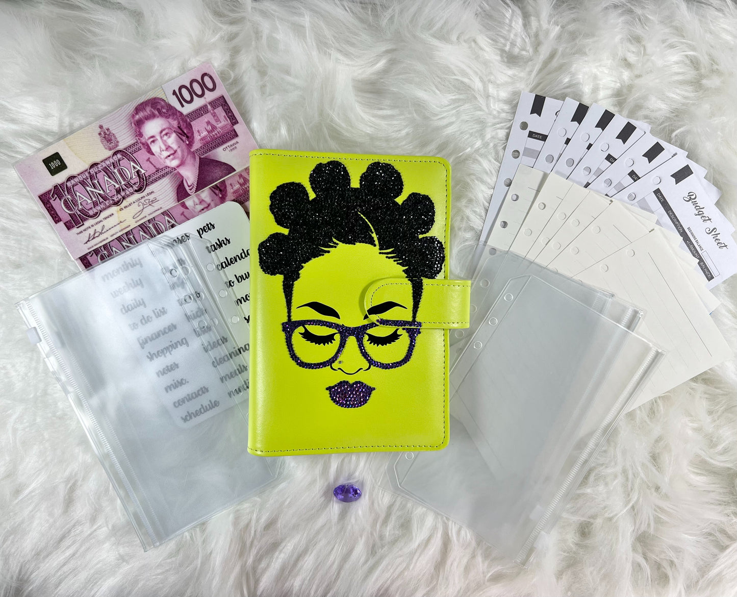 "Bantu Babe" Budget Binder Package with PVC Envelopes - A6