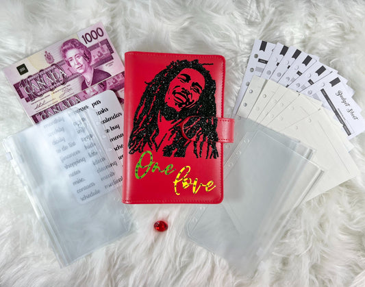 Bob Marley Budget Binder Package with PVC Envelopes - A6
