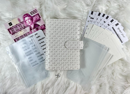 Pearl Bliss - Scattered - Budget Binder Package with PVC Envelopes - A6