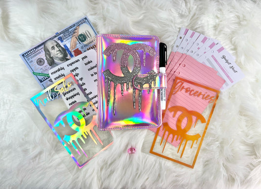 Double C Drip Budget Binder Package with Handcrafted Envelopes - A6