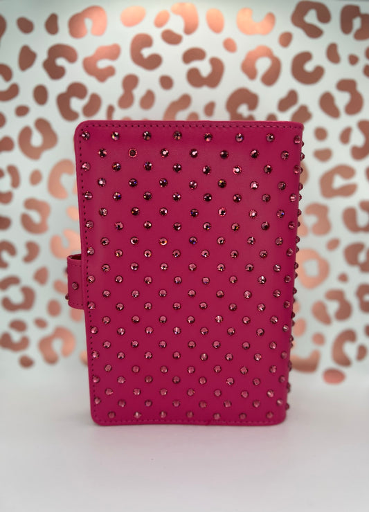 Crystal Scattered in Fuchsia Budget Binder - A6