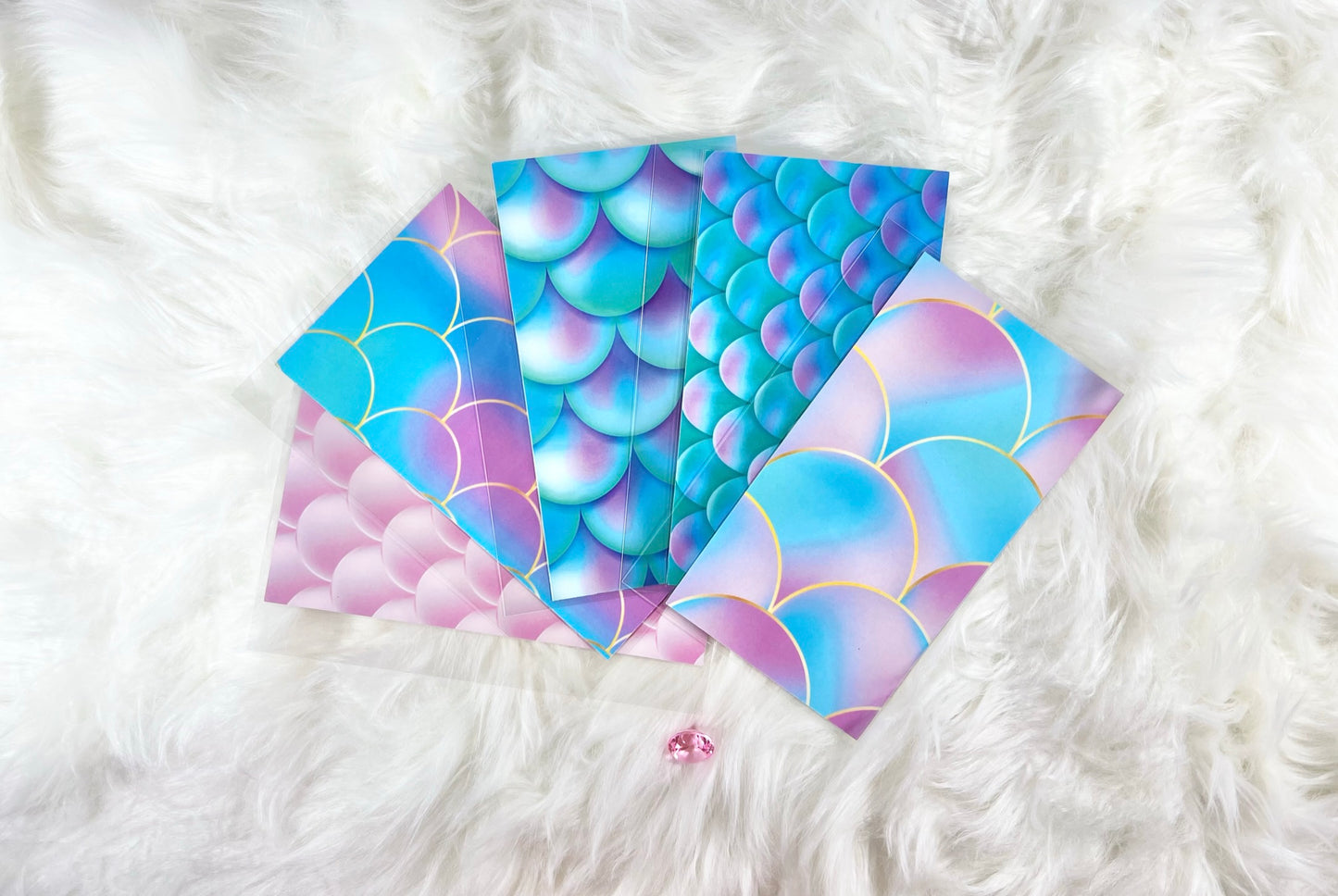 Mermaid Budget Binder Package with Handcrafted Envelopes - Style 1 - A6