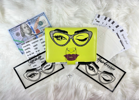 "The Flirt" Budget Binder Package with Handcrafted Envelopes - A6