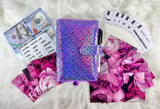 Crystal Craze Budget Binder Package with Handcraftfed Envelopes - Style 1 - A6