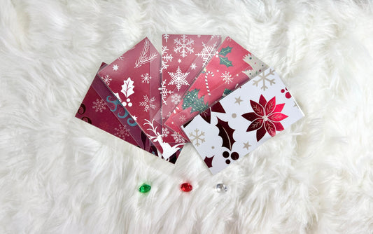 10 Piece Christmas Handcrafted Envelopes - A6