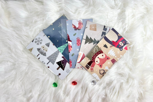 10 Piece Christmas Handcrafted Envelopes - A6
