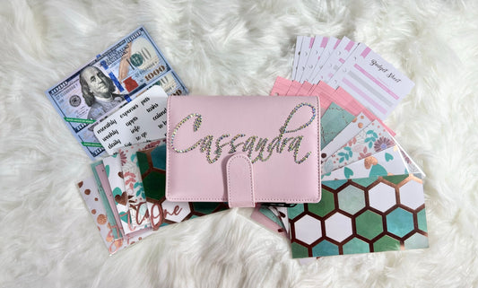 Name Budget Binder Package with handcrafted envelopes - Style 1 - A6