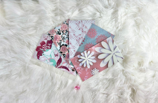 Name Budget Binder Package with Handcrafted Envelopes - Style 4 - A6