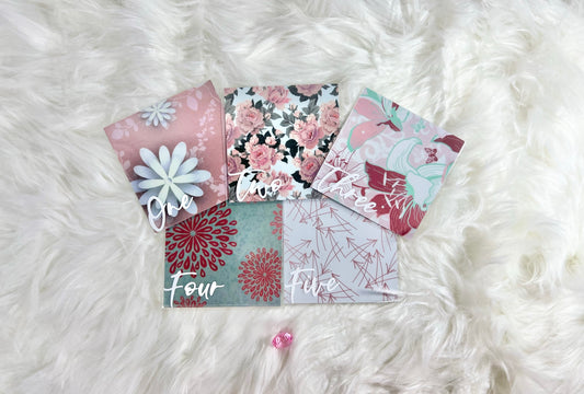 10 Piece Floral Handcrafted Envelopes - A6