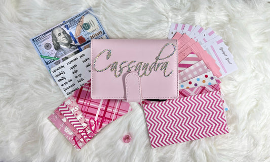 Name Budget Binder Package with Handcrafted Envelopes - Style 4 - A6