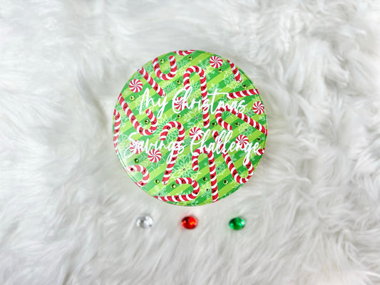 Christmas Mini Savings Challenge Bling Tin - Style 3