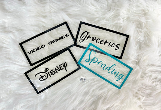 Transparent Budget Envelopes - A6