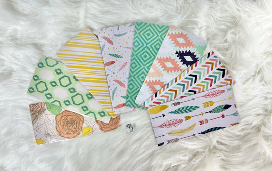 6 piece Various Patterns Design Envelopes - A6