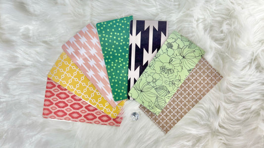 6 piece Various Patterns Design Envelopes - A6