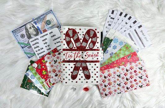 "Tis The Season" Budget Binder Package with Handcrafted Envelopes - Style 2 - A6